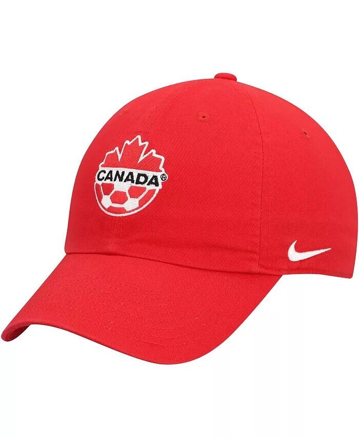 

Мужская красная регулируемая кепка Canada Soccer Campus Nike