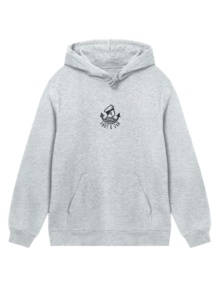 

Толстовка с капюшоном Knut and Jan Scribble Logo в цвете серый меланж F4NT4STIC