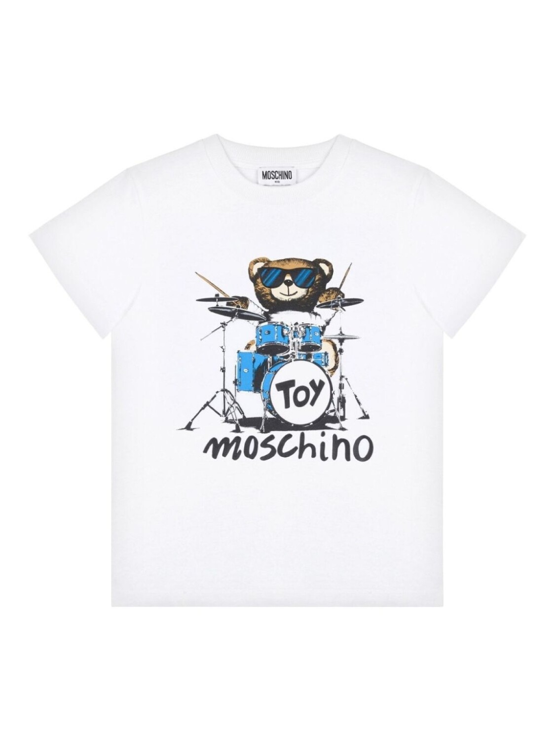 

Moschino Kids футболка с принтом, белый