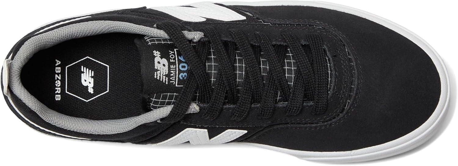 Кроссовки New Balance Unisex Adult 306 Jamie Foy для скейтбординга, белый/черный — фото 2
