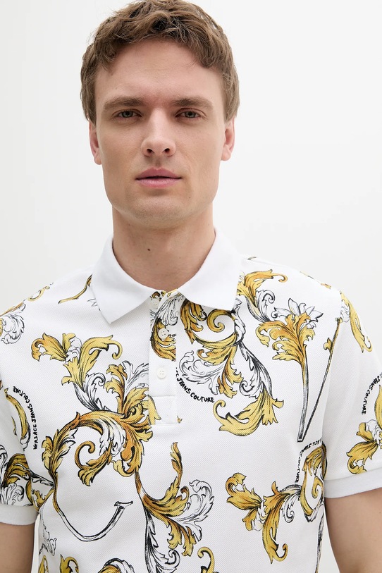 

Хлопковая поло Versace Jeans Couture, белый