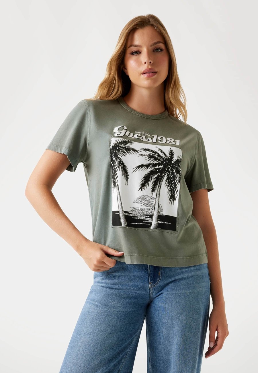 

Футболка Guess Print T-shirt, Grau/Grey, Серый, Футболка Guess Print T-shirt, Grau/Grey