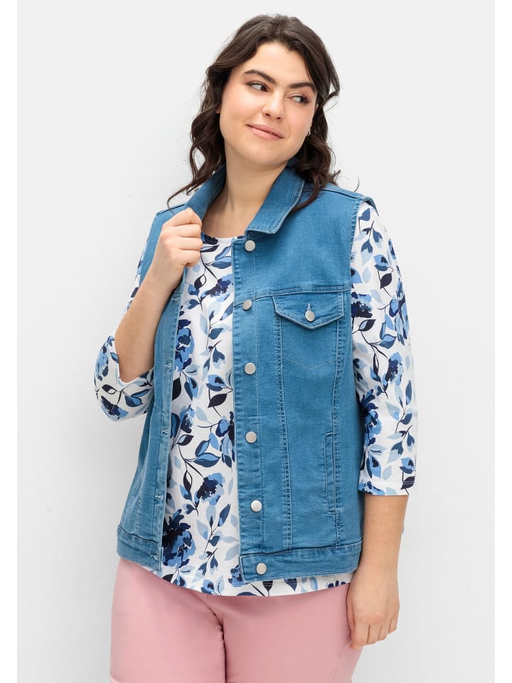 

Жилет sheego, цвет blue denim