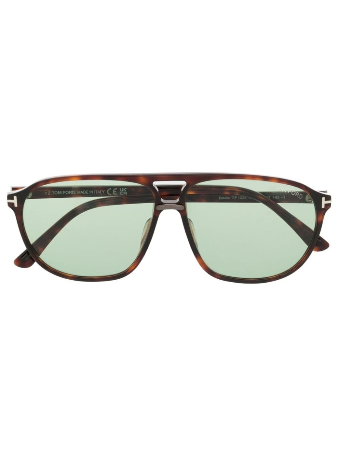 

TOM FORD Eyewear солнцезащитные очки в квадратной оправе, коричневый