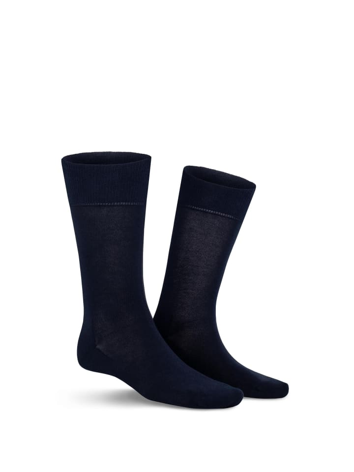 

Носки Richard с манжетой, не сдавливающей давление, темно-синего цвета Kunert