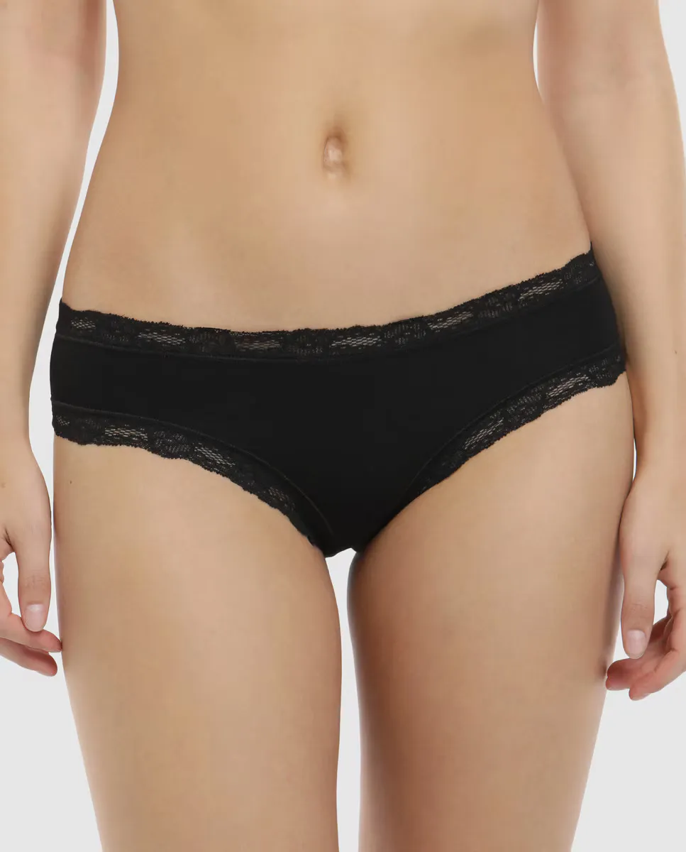 

Трусики Original Sin из хлопка с кружевом Pecado Original, черный