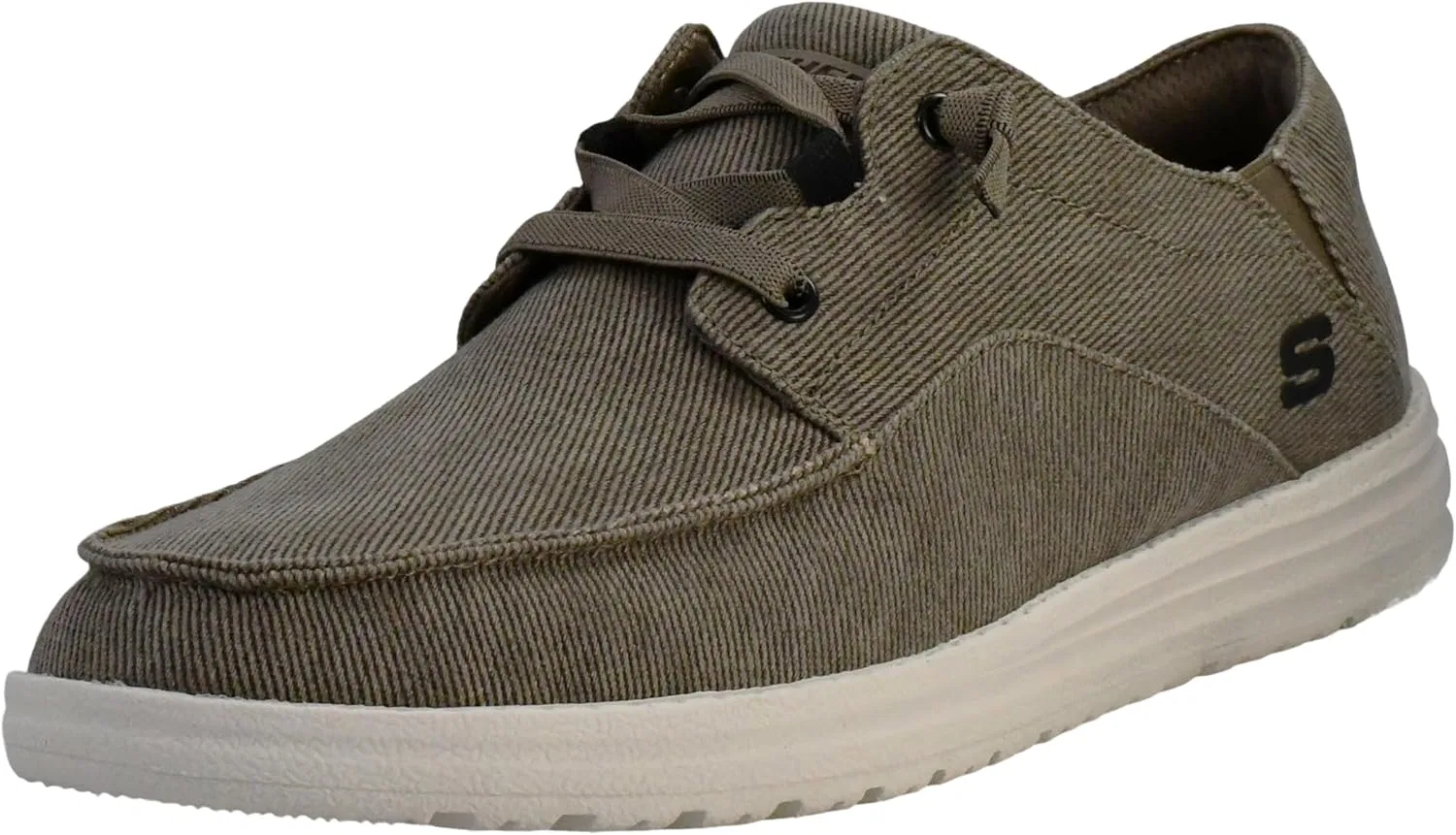 Мужские парусиновые мокасины без шнуровки Skechers Melson Raymon, Taupe