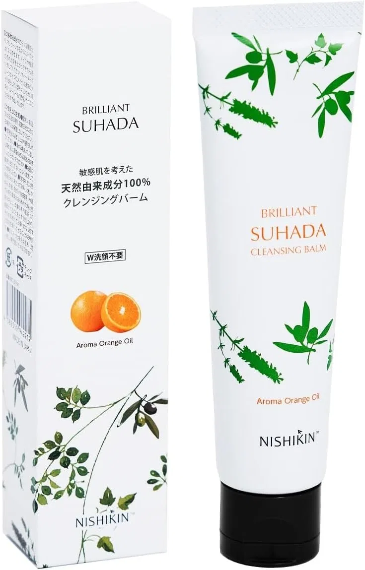 Набор Nishiki — Очищающий бальзам для лица Brilliant Suhada Botanical Cleansing Balm, набор из 3 шт., 70 г, апельсин