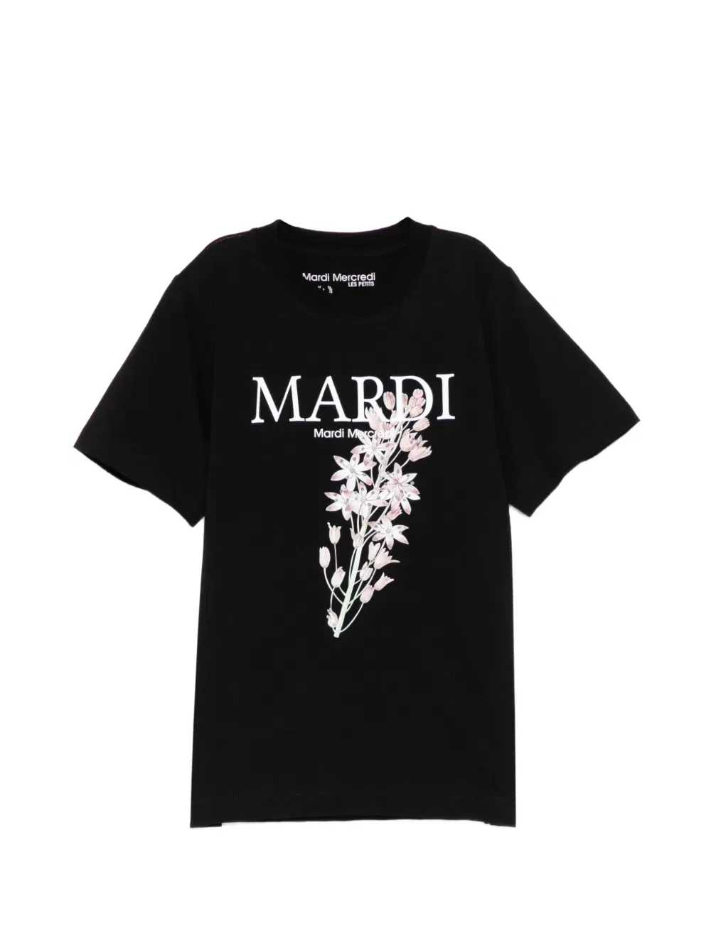 Футболка с логотипом Lilies Mardi Mercredi Les Petites, черный