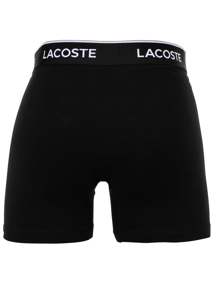 Lacoste Комплект из 6 боксерских трусов черного цвета — фото 2