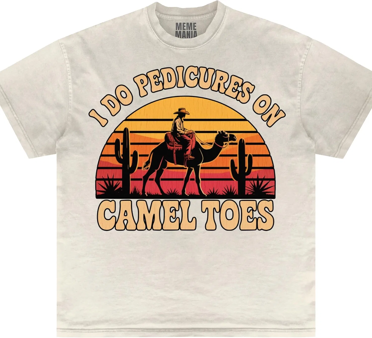 GENERIC Футболка I Do Pedicures on Camel Toes, провокационная футболка, неловкий мем 90-х винтажный бутлег