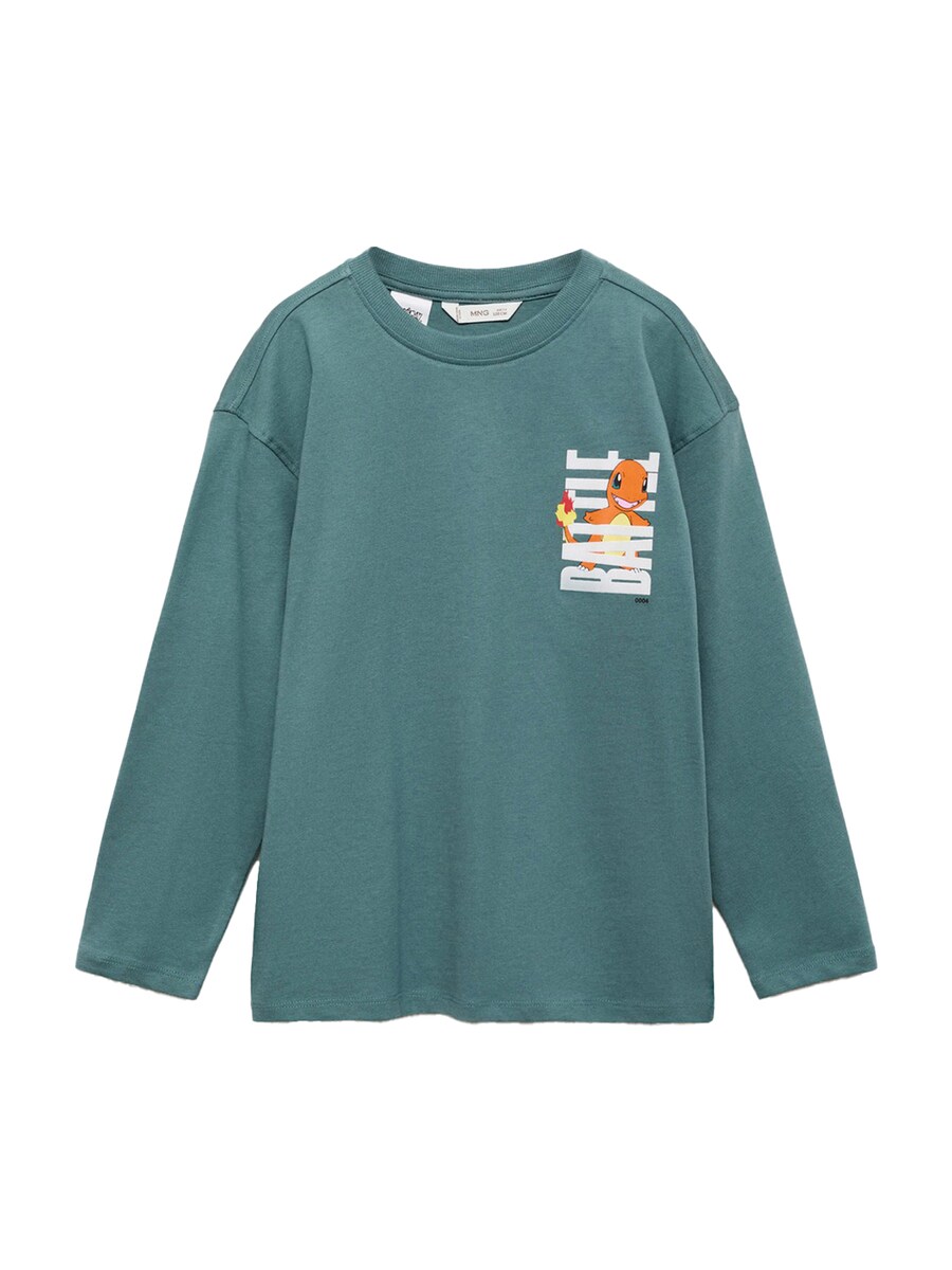 

Рубашка MANGO KIDS POKECHAR, изумрудный
