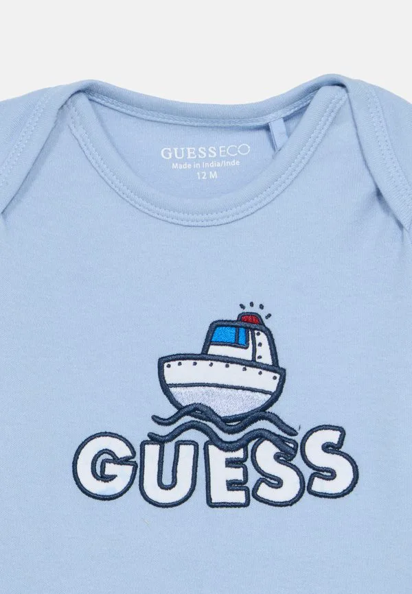 Футболка унисекс с принтом Guess, Light Blue Luxe — фото 3