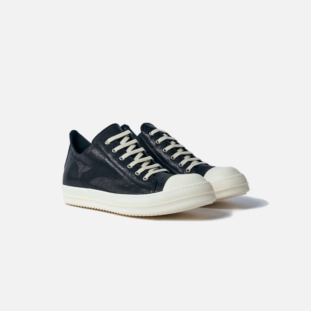 Кроссовки Rick Owens WMNS Scarpe Low Sneaker, цвет Scarpe in Pelle Black/Milk/Milk — фото 2