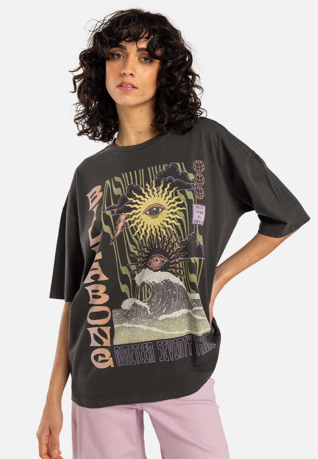 

Футболка с принтом Billabong, черный