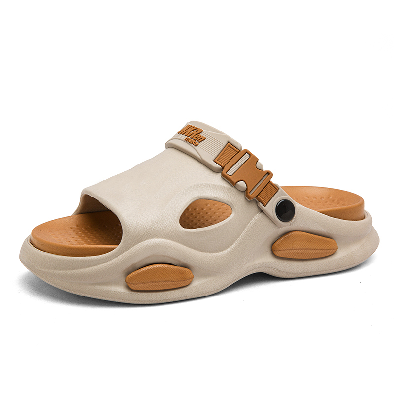 

KLAOSD Скользостойкие износостойкие шлепанцы мужские хаки, цвет Khaki