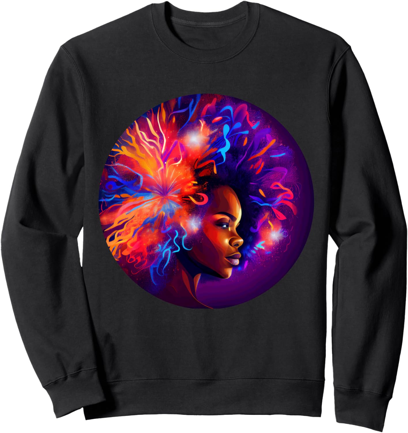 

Афроамериканское искусство. Красочная молния. Черная толстовка Black History Month Afro Queen And King Apparel, Черный, Афроамериканское искусство. Красочная молния. Черная толстовка Black History Month Afro Queen And King Apparel