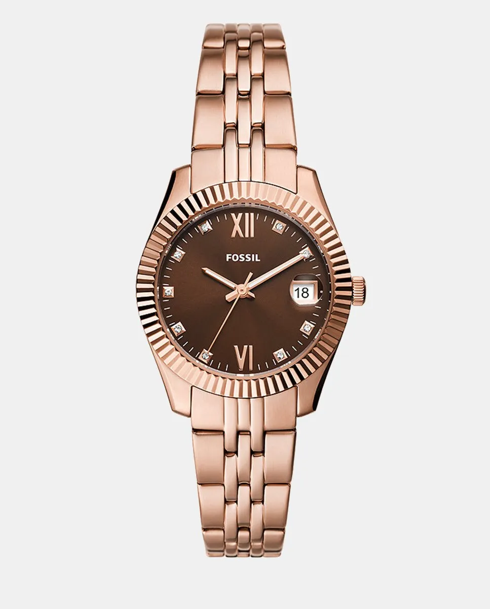 

Женские часы из розовой стали ES5324 Fossil