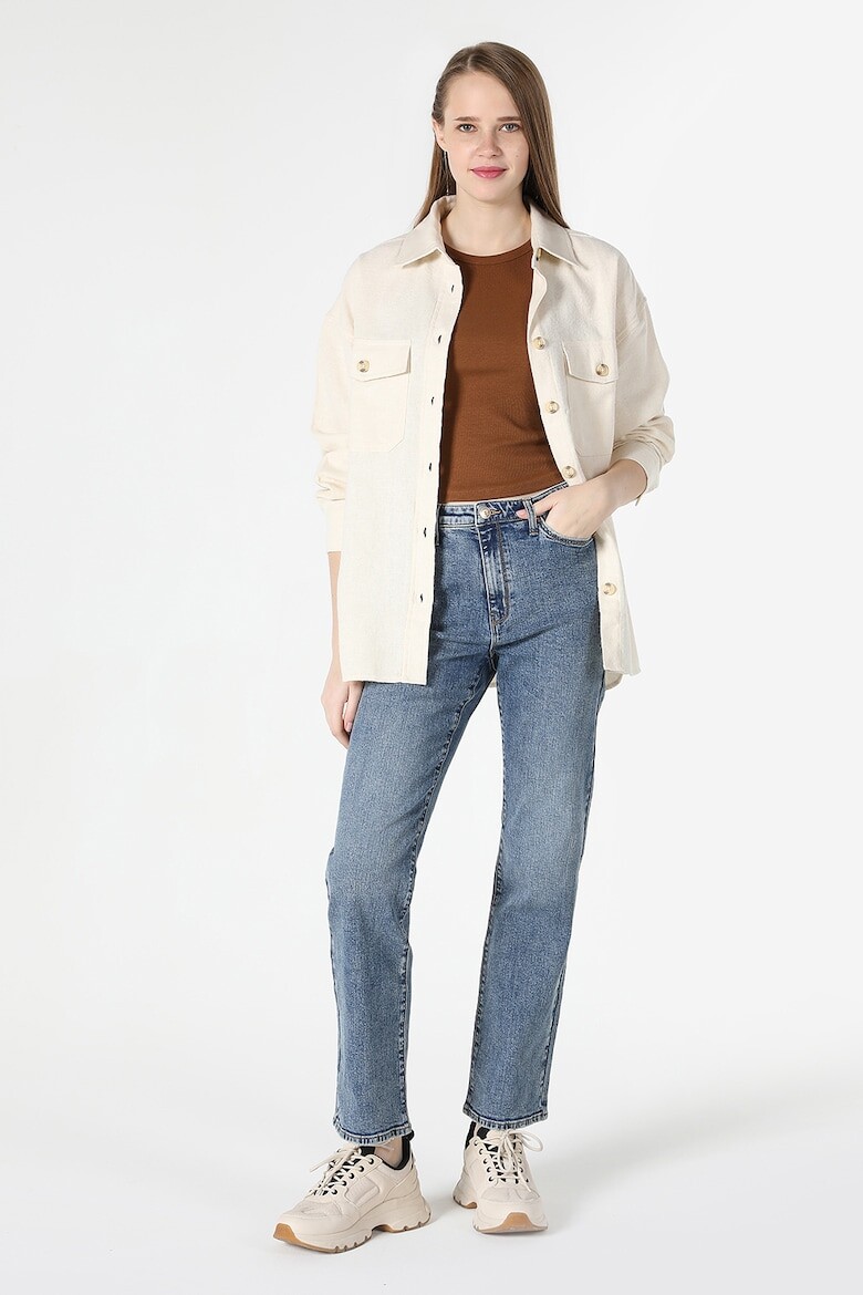 

Прямые джинсы с высокой талией Colin'S, синий