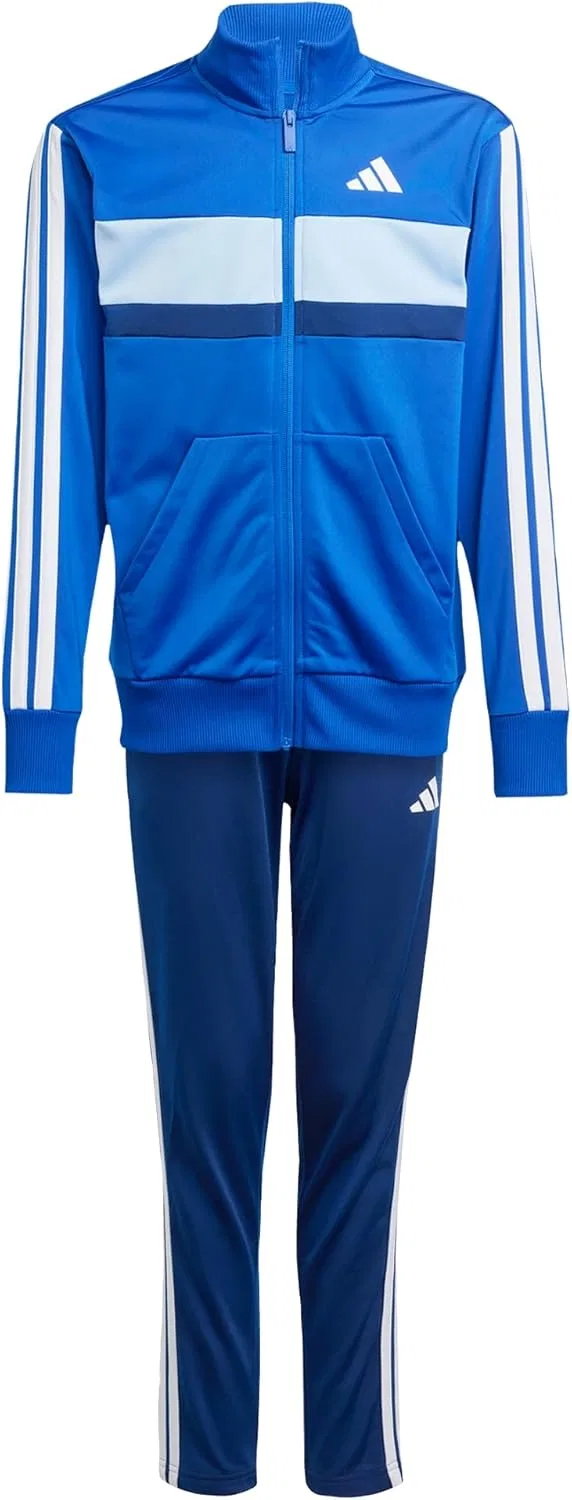 Детский спортивный костюм adidas, цвет Royal Blue / White / Glow Blue