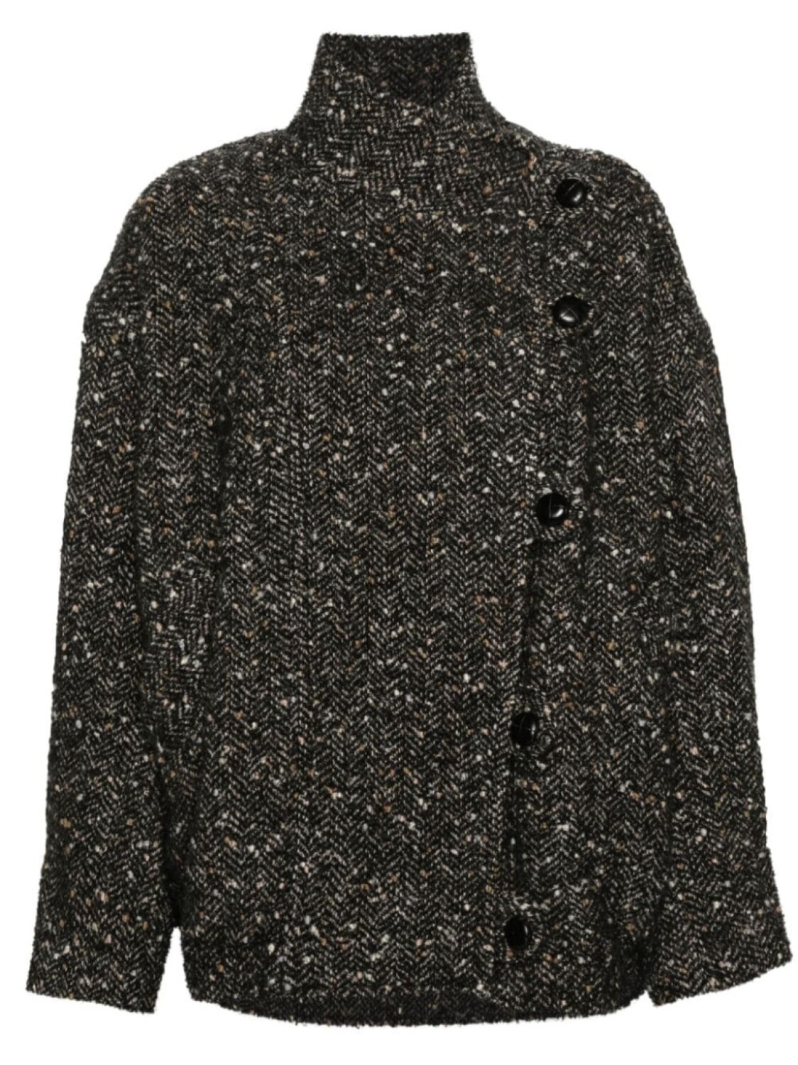 

MARANT ÉTOILE жакет с узором в елочку, черный