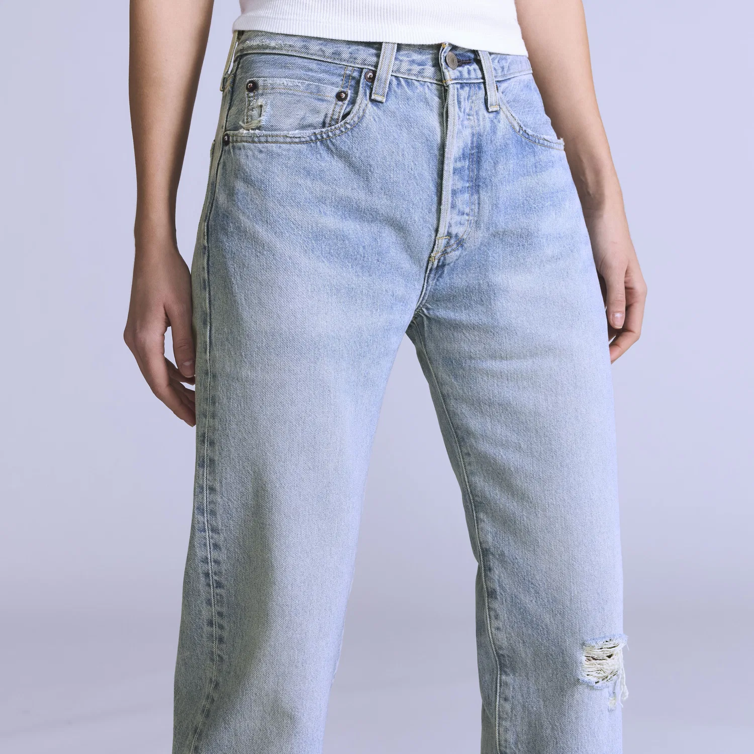 Женские джинсы 501 в стиле 70-х Levi's, Light Wash — фото 3