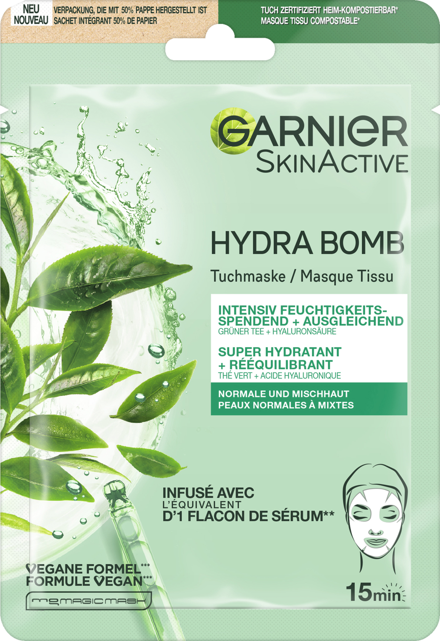 

Маска для лица Garnier SkinActive Hydra Bomb Tuchmaske Grüner Tee