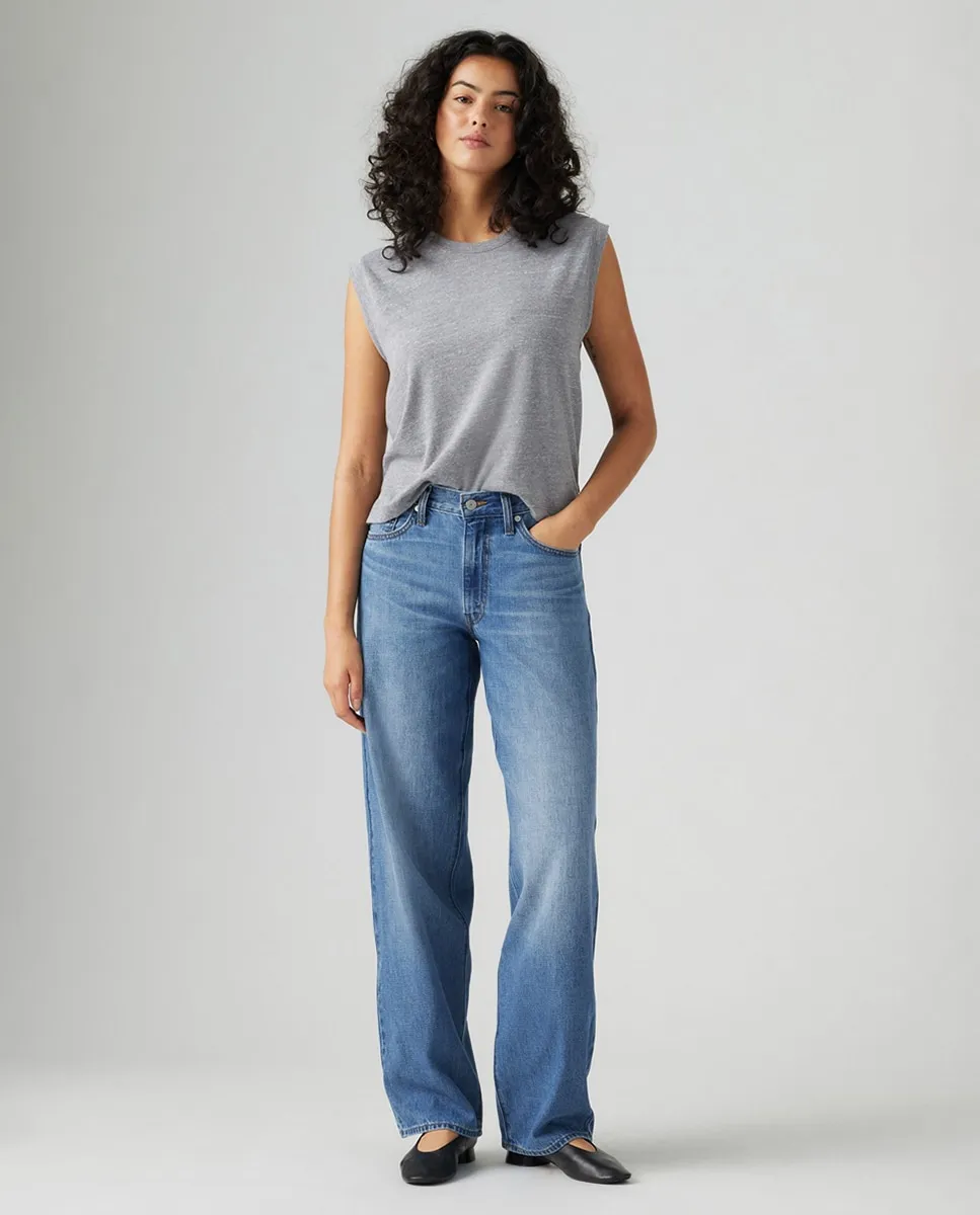 

Женские прямые джинсы Baggy Dad с средней посадкой Levi's, синий