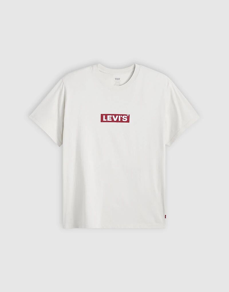 

Футболка свободного кроя с логотипом Levi's Boxtab белого цвета