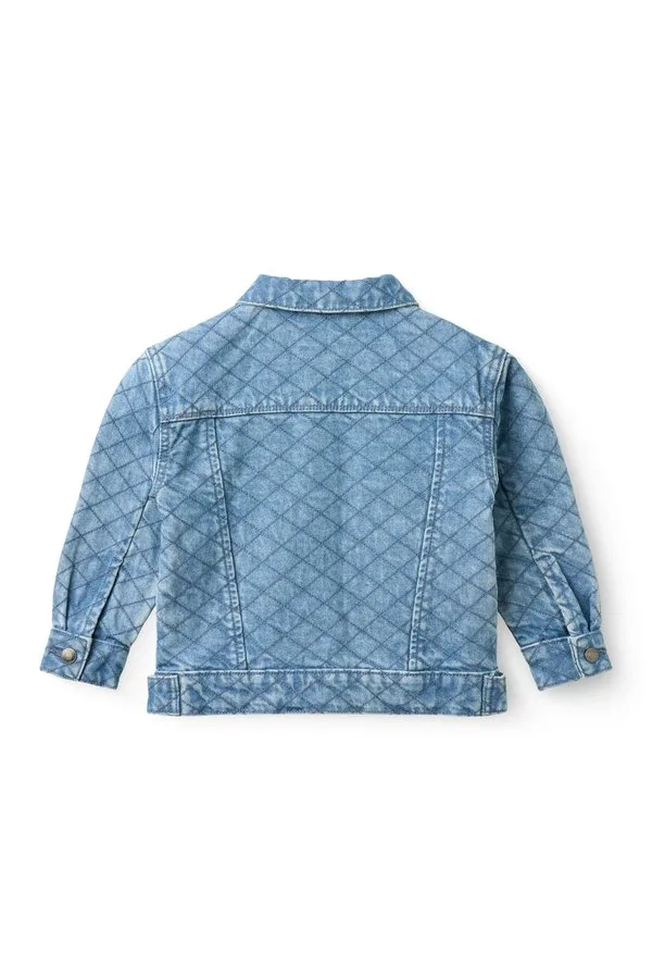 Стеганая куртка из органического денима, Copenhagen Colors, Blue Denim — фото 2