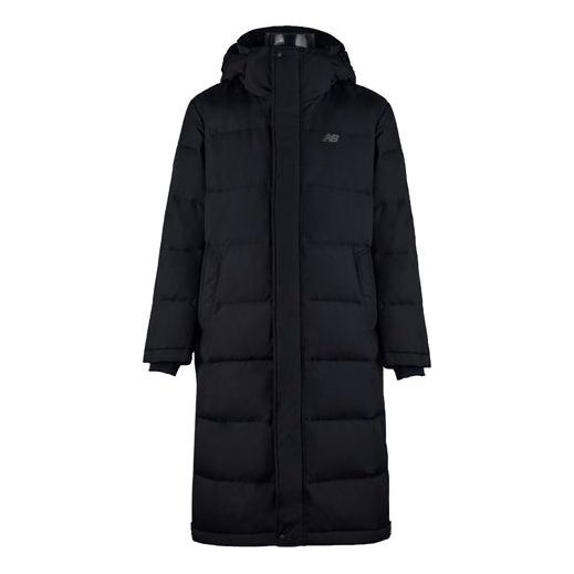 

Куртка New Balance Long Cut Hooded Coat 'Black', черный