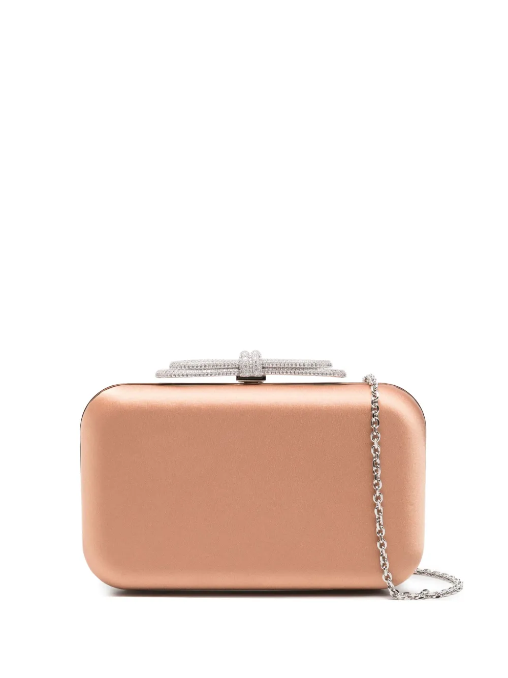 

Сумка-клатч с бантом, украшенная кристаллами Mach & Mach, оранжевый