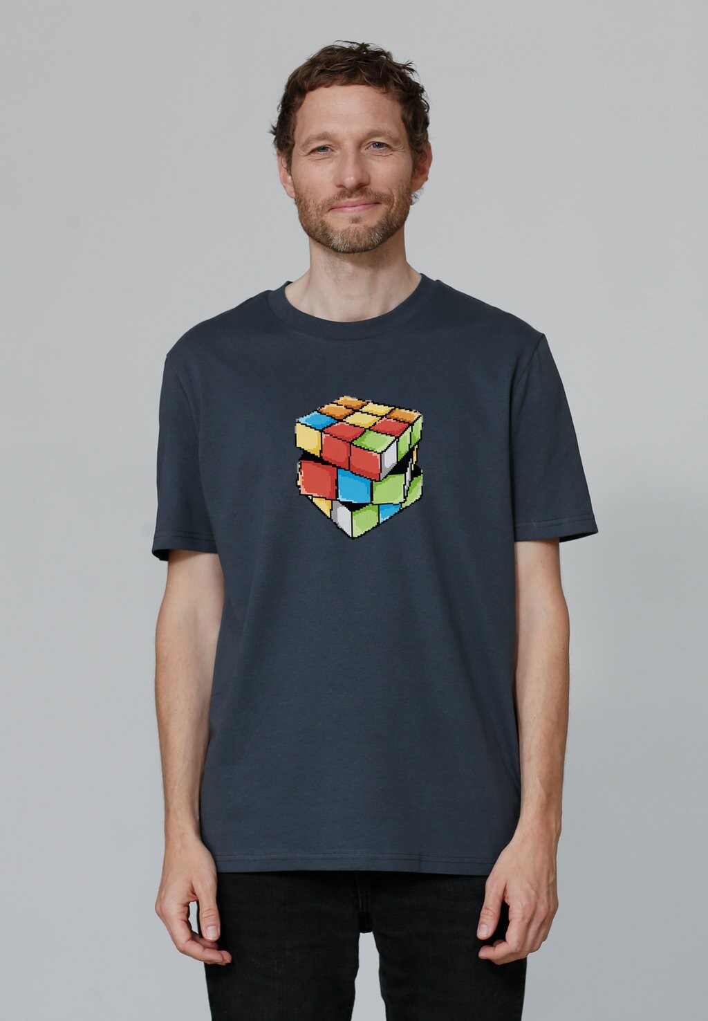 

Футболка с принтом PIXEL ZAUBERWÜRFEL watapparel, антрацит
