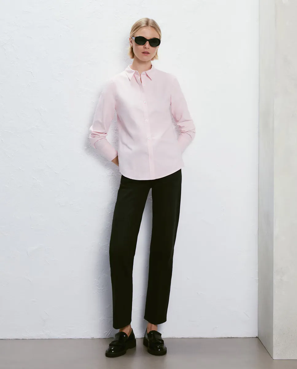 

Женская базовая рубашка-оксфорд Easy Wear, цвет Rosa Claro
