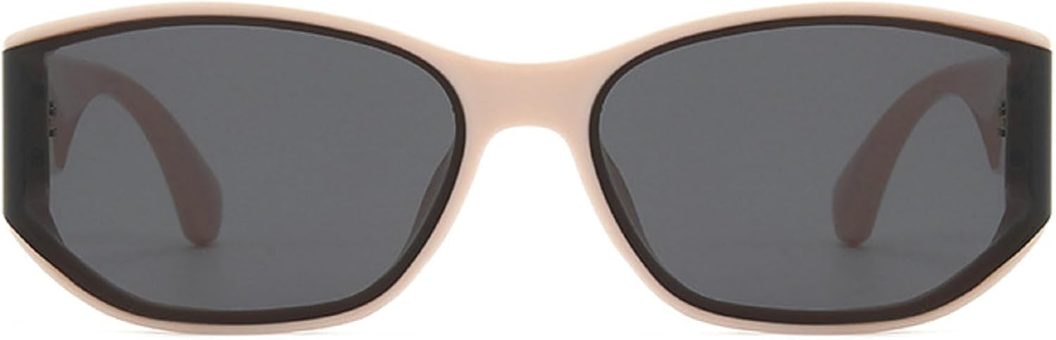 

Модные квадратные солнцезащитные очки для женщин в стиле ретро с изогнутыми линзами и градиентным переходом цвета, защита от УФ-излучения UV400, стильные мужские солнцезащитные очки цвета шампанского mincl, Beige