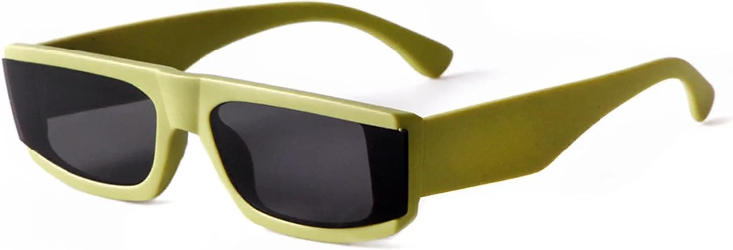 

Солнцезащитные очки в зеленой прямоугольной оправе, модные квадратные очки для женщин и мужчин, солнцезащитные очки с защитой от УФ-излучения UV400 WNCKSQ, C6