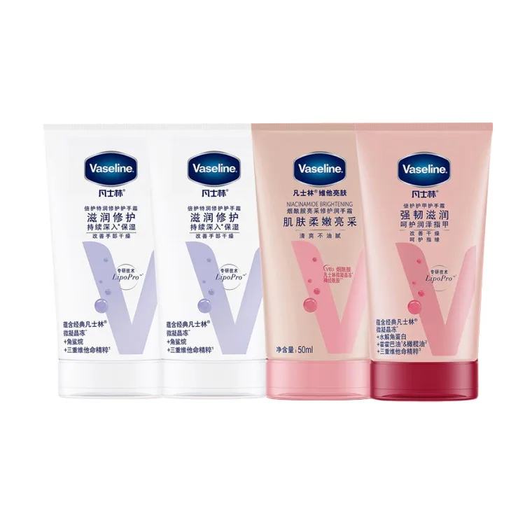 Крем для рук с витаминами для сияния кожи Vaseline, Four-Piece Set
