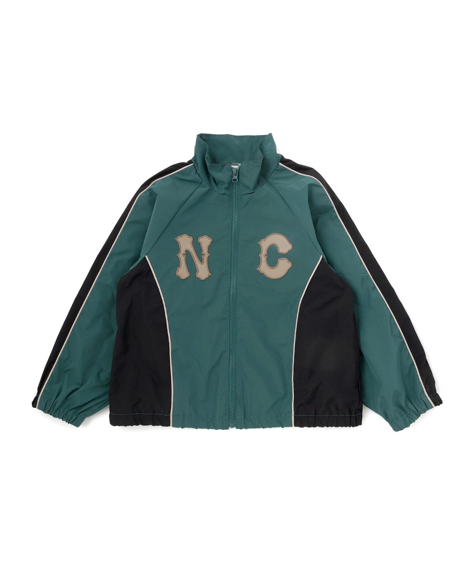 Ветровка из тафты с цветовыми блоками (110-150 см) Nexchic, green — фото 4