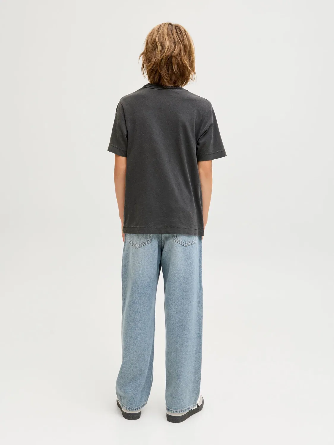 Футболка хлопковая JACK & JONES Junior, черный — фото 3