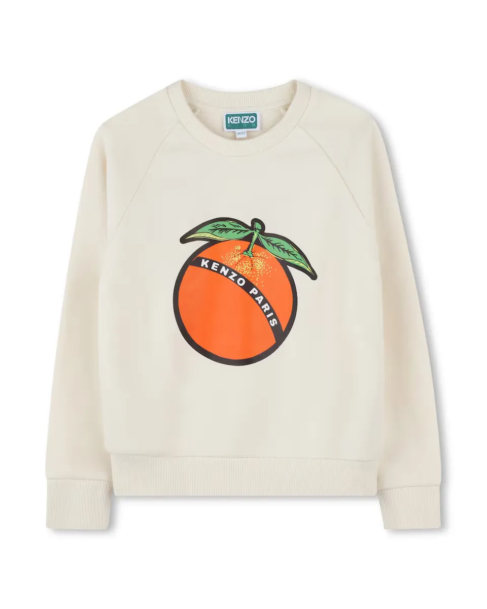 

Розовый хлопковый свитшот Kenzo Kids, цвет Rosa