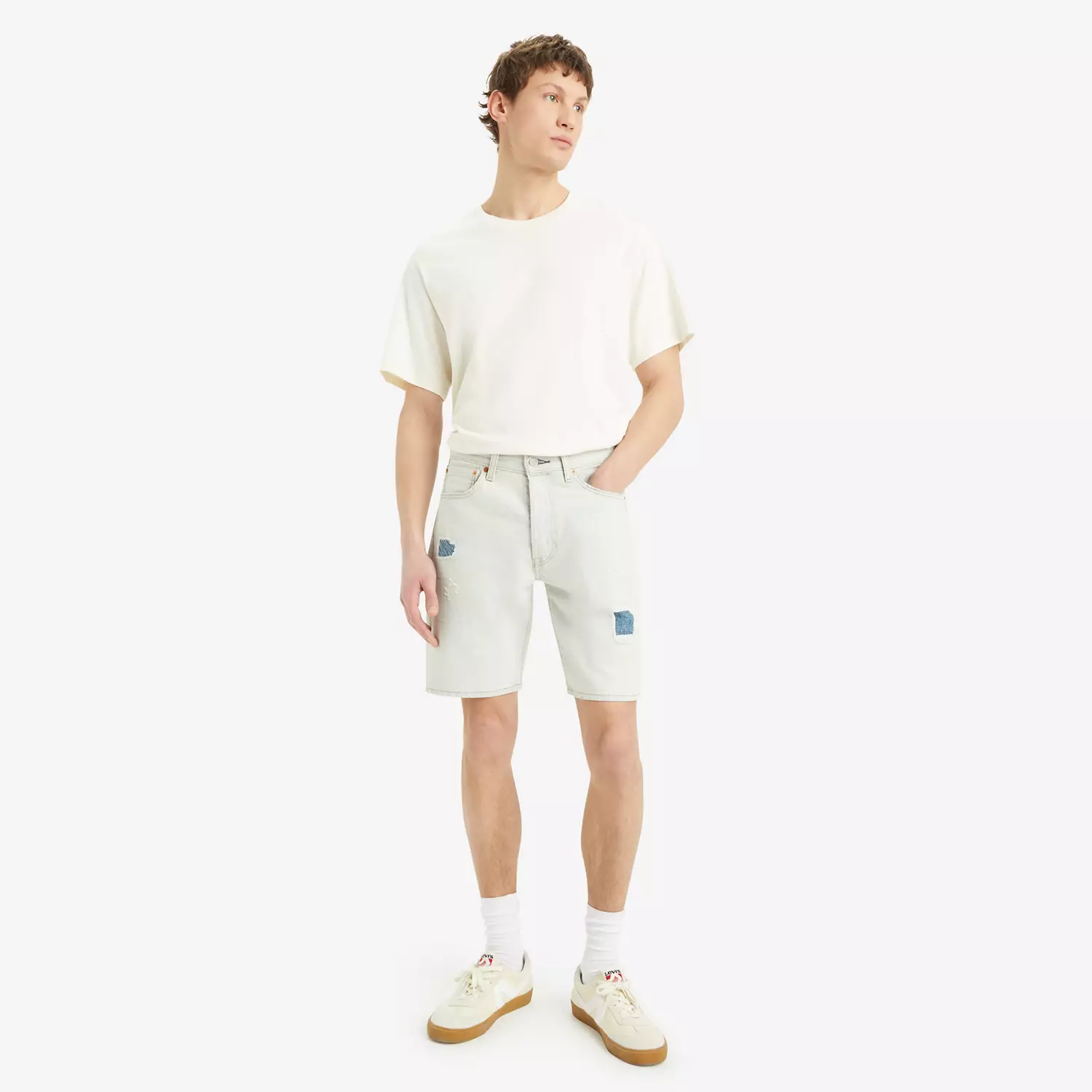 

501 мужские шорты оригинального кроя длиной 9 дюймов с подшивкой Levi's, цвет Light Wash