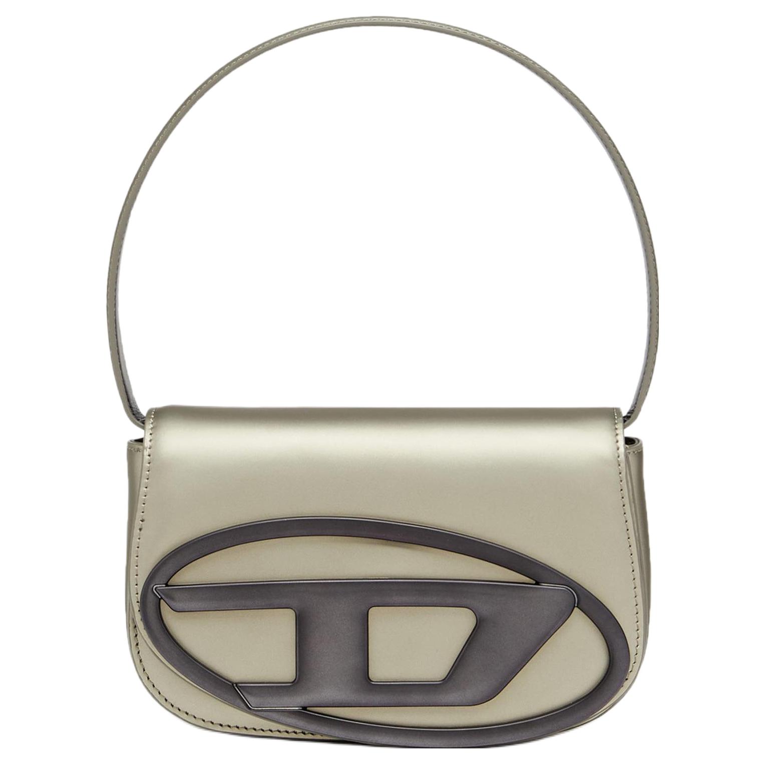 

Кожаная сумка 1DR, наплечная сумка, портативная сумка через плечо, большая женская наплечная сумка серого цвета DIESEL, Set (Bag+Dust Bag)