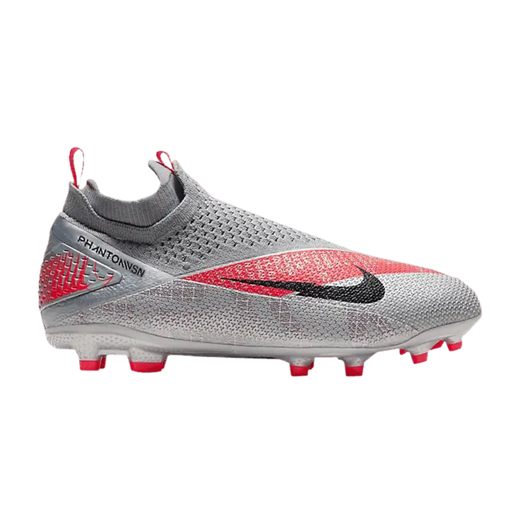 

Бутсы Nike Phantom Vision 2 Elite Dynamic Fit MG GS 'Metallic Grey Crimson', серый