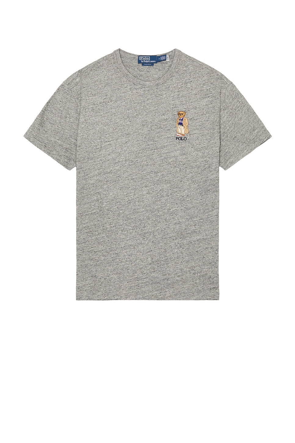 

Футболка из плотного хлопка с принтом в виде медведя Polo Ralph Lauren, heather grey
