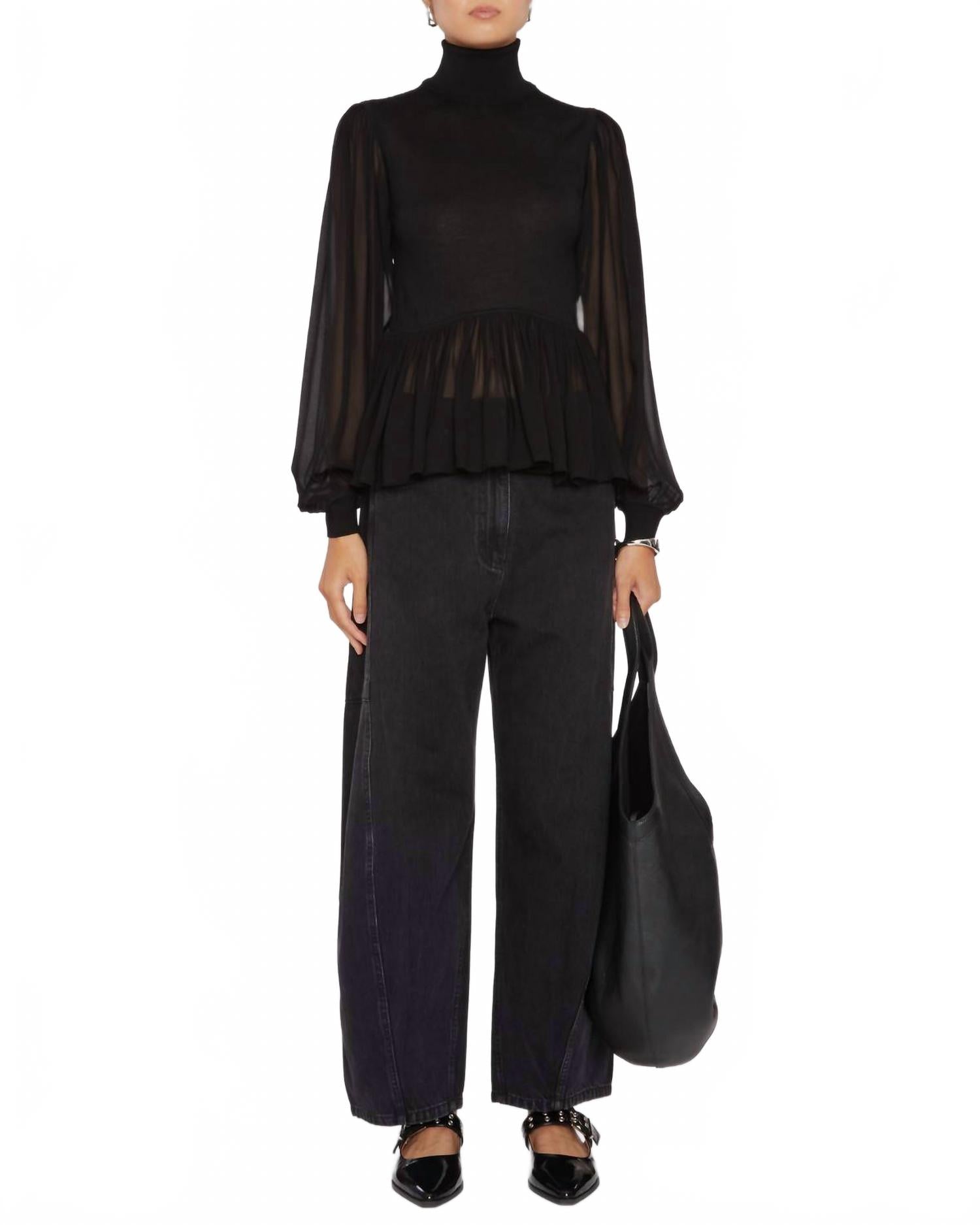 

Ulla Johnson Водолазка Liana в черном цвете