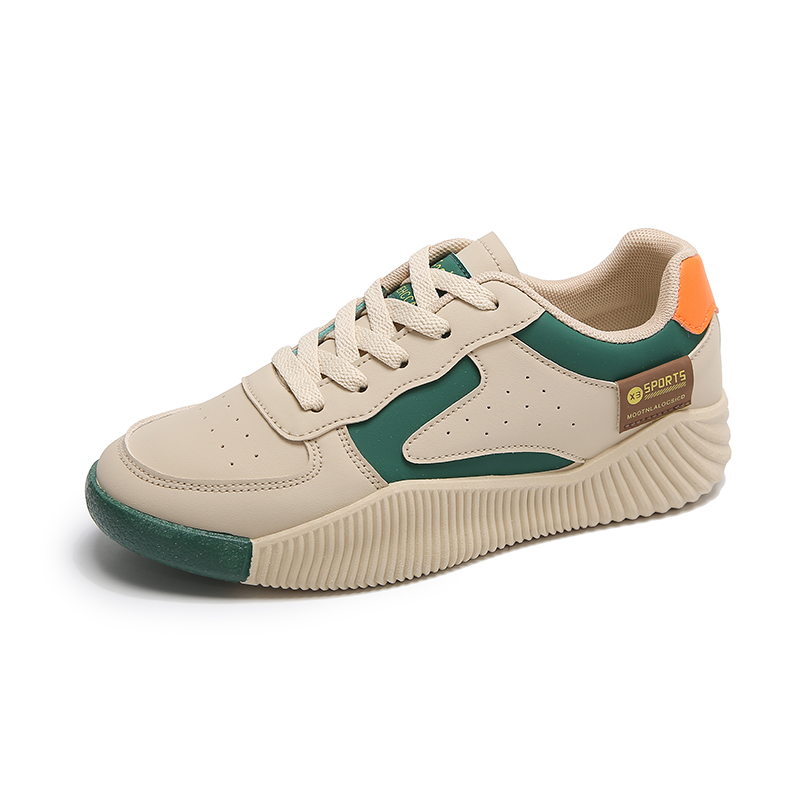 

Износостойкие, легкие, амортизирующие, низкие кроссовки для детей и подростков Cotton Gene, зеленый