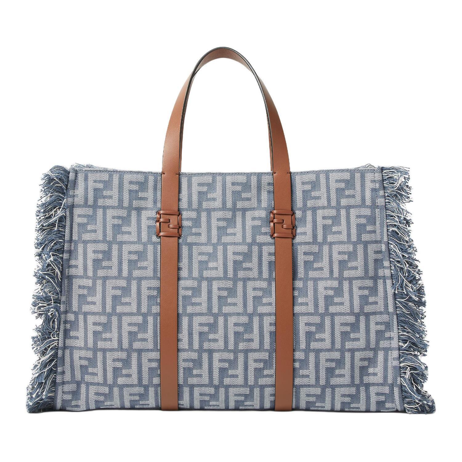 

FENDI Полиэстеровая сумка-шоппер, шоппинг-сумка, женская сумка blue