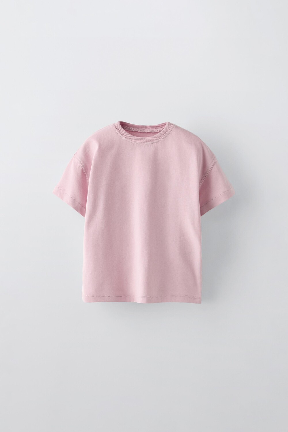 

Футболка с аппликациями-бирками ZARA, розовый