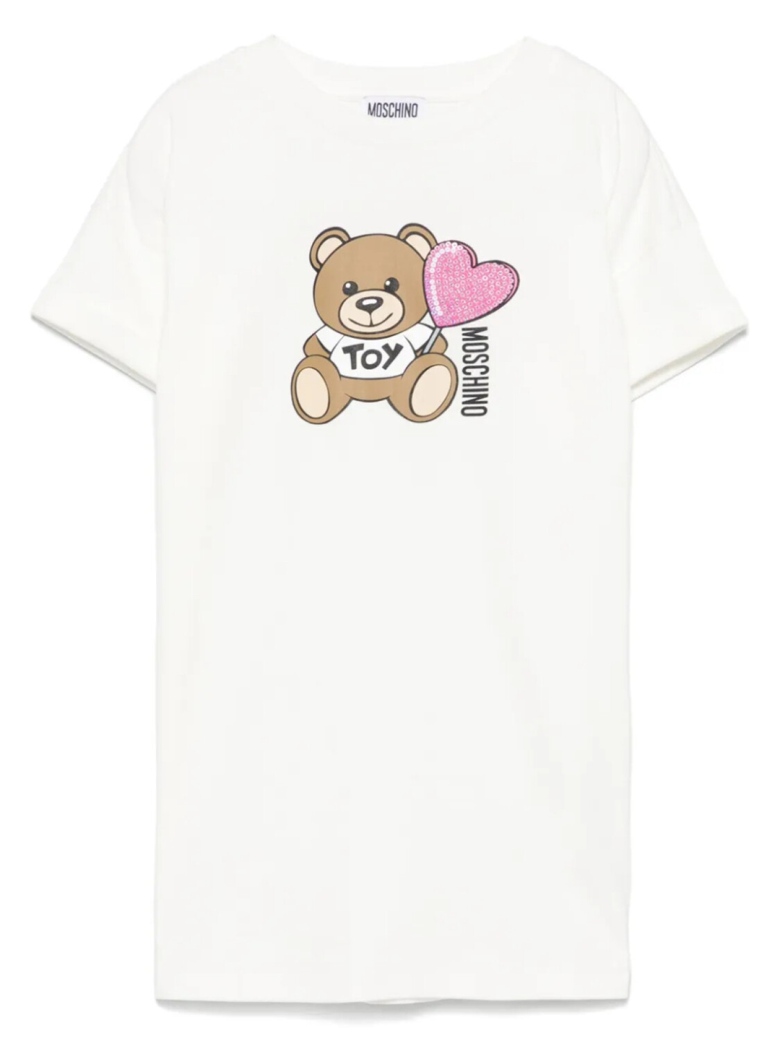 

Платье Moschino Kids Teddy Bear, белый