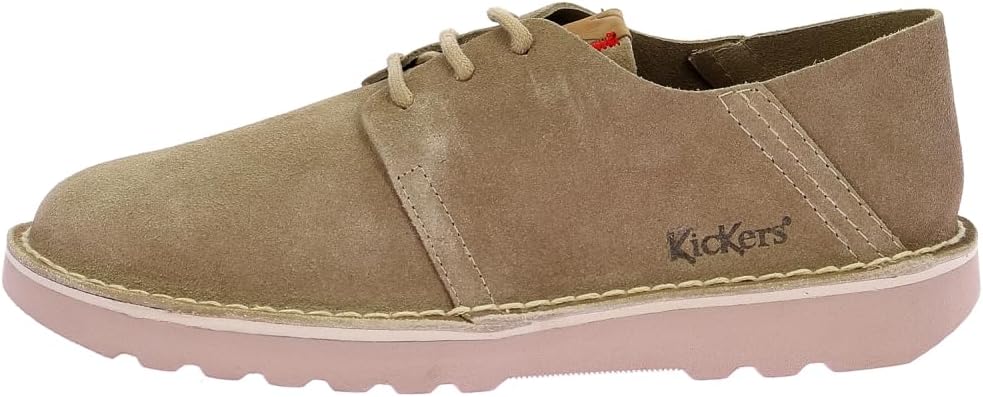 Мужские дерби-оксфорды Kickers на ровной подошве, бежевый — фото 2